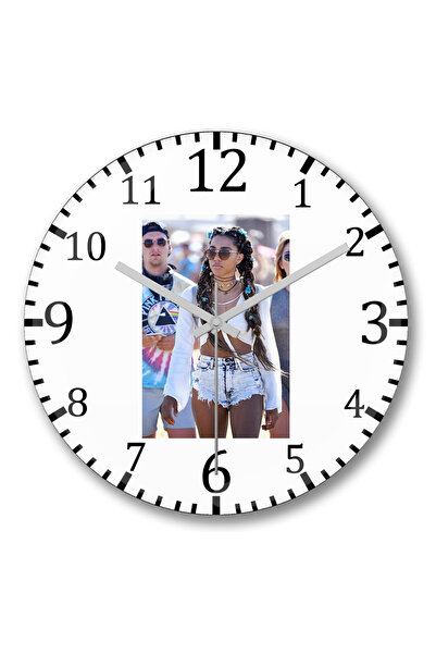 BASKI DÜNYASI Ceas de perete Jorja Semot din sticlă autentică bombată