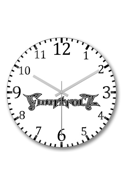 BASKI DÜNYASI Ceas de perete Finntroll din sticlă autentică bombată