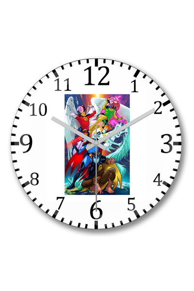 BASKI DÜNYASI Ceas de perete X Men X Gatchaman din sticlă autentică bombată