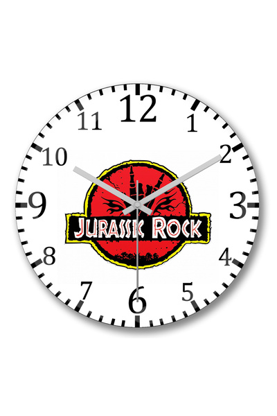 BASKI DÜNYASI Ceas de perete O Bom E Velho Rock And Roll din sticlă autentică...