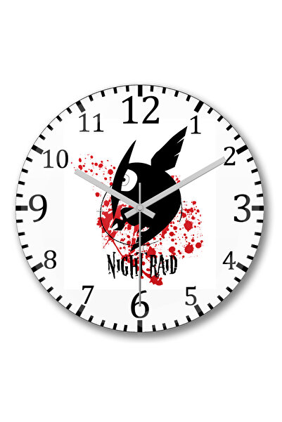 BASKI DÜNYASI Ceas de perete Night Raid din sticlă autentică bombată