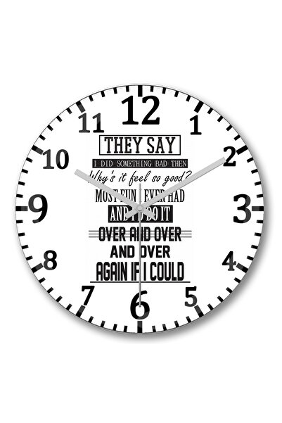 BASKI DÜNYASI Ceas de perete Taylor Swift Reputation din sticlă autentică bom...