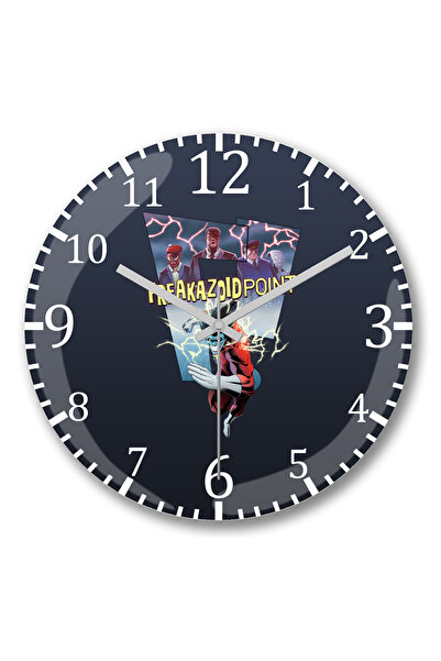 BASKI DÜNYASI Ceas de perete Freakazoid Point din sticlă autentică bombată