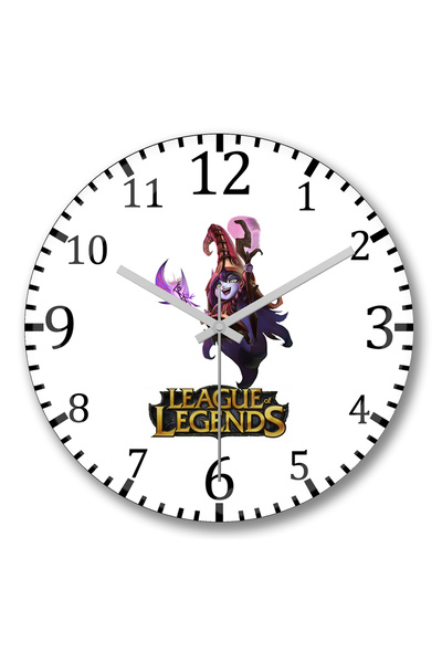 BASKI DÜNYASI ساعة حائط لولو وبيكس من الزجاج الحقيقي المنحني