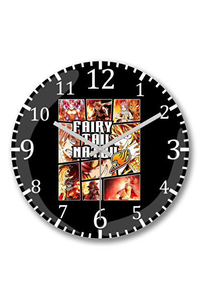 BASKI DÜNYASI Ceas de perete în stil GTA Fairy Tail Natsu Dragneel din sticlă...