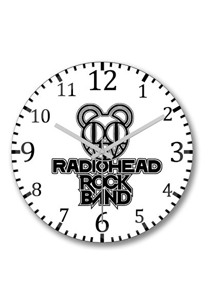 BASKI DÜNYASI ساعة حائط راديوهيد من الزجاج الحقيقي المنحني