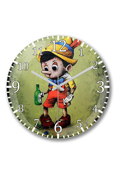 BASKI DÜNYASI Ceas de perete Dfsad din sticlă autentică bombată