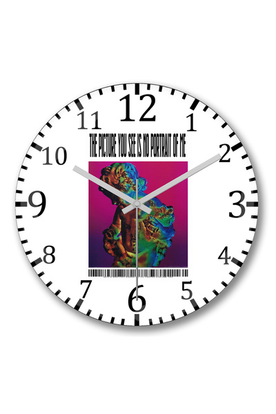 BASKI DÜNYASI Ceas de perete Technique din sticlă autentică bombată