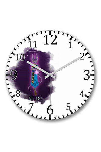 BASKI DÜNYASI ساعة حائط بيروس سما من الزجاج الحقيقي المنحني