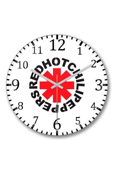 BASKI DÜNYASI Ceas de perete Rhcp din sticlă autentică bombată