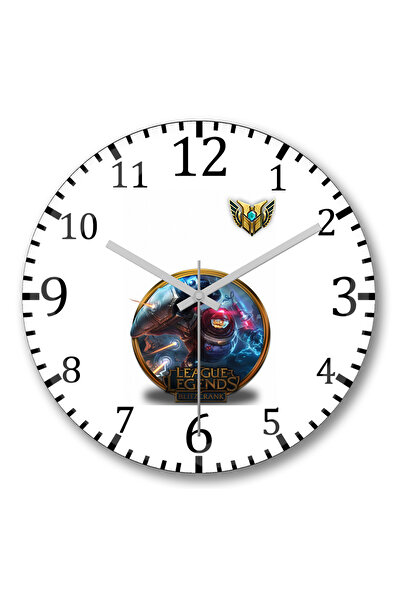 BASKI DÜNYASI Ceas de perete League Of Legends Blitz Lol din sticlă autentică...