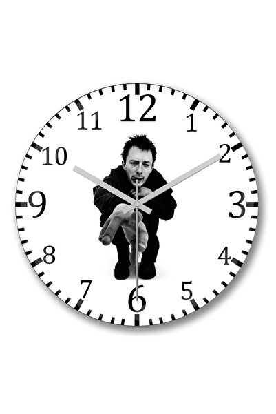 BASKI DÜNYASI Ceas de perete Thom Yorke din sticlă de veritățe autentice