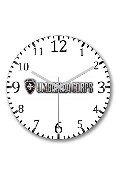 BASKI DÜNYASI Ceas de perete Umbrella Corps din sticlă autentică bombată