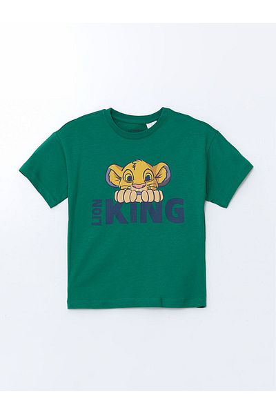 LC Waikiki Σετ πιτζάμες για αγόρια με στάμπα Lion King New Season Crew Neck - S54073Z1