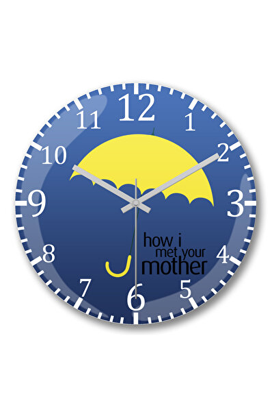 BASKI DÜNYASI Cum am cunoscut mama ta Ceas de perete Bombeli Sticlă Reală