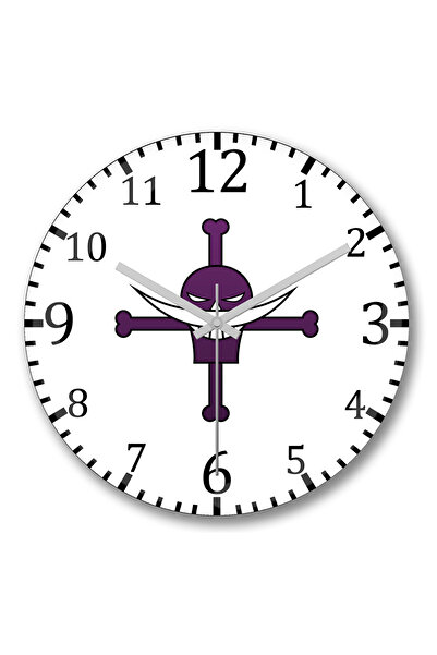 BASKI DÜNYASI قطعة واحدة من ساعة الحائط الزجاجية المنحنية