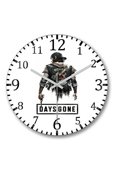 BASKI DÜNYASI Ceas de perete Days Gone din sticlă autentică bombată