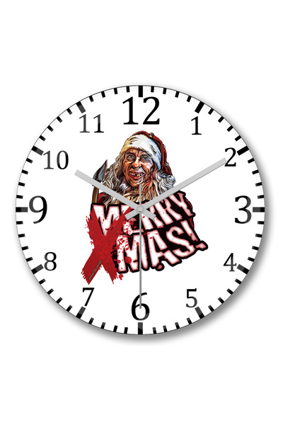 BASKI DÜNYASI سانتا، من الأفضل أن تراقب ساعة الحائط الزجاجية المنحنية