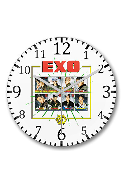 BASKI DÜNYASI Ceas de perete Exo Power din sticlă autentică bombată