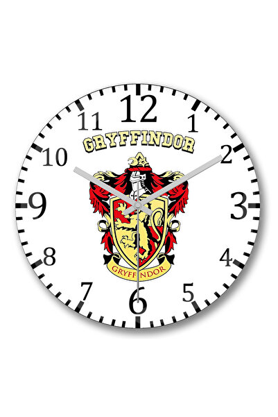 BASKI DÜNYASI Ceas de perete Gryffindor din sticlă autentică bombată