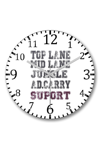 BASKI DÜNYASI Suport pentru ceas de perete Bombeli din sticlă autentică