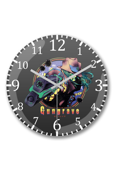 BASKI DÜNYASI Ceas de perete Gungrave din sticlă de veritabilă calitate