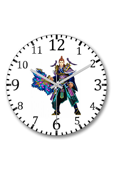 BASKI DÜNYASI ساعة حائط ميتين شامان من الزجاج الحقيقي المنحني