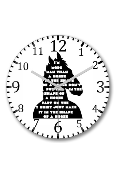 BASKI DÜNYASI ساعة حائط بوجاك هورسمان من الزجاج الحقيقي المنحني