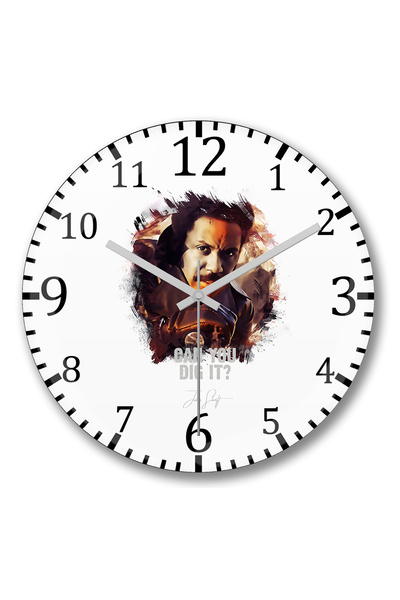 BASKI DÜNYASI Ceas de perete Can You Dig It din sticlă autentică bombată