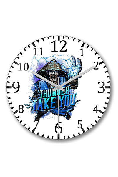 BASKI DÜNYASI ساعة حائط رايدن من الزجاج الحقيقي المنحني