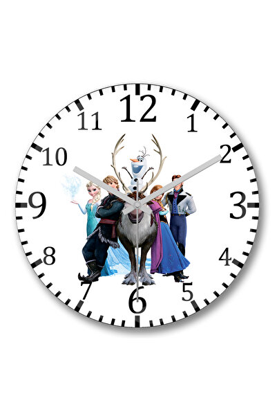 BASKI DÜNYASI Ceas de perete Frozen din sticlă autentică bombată