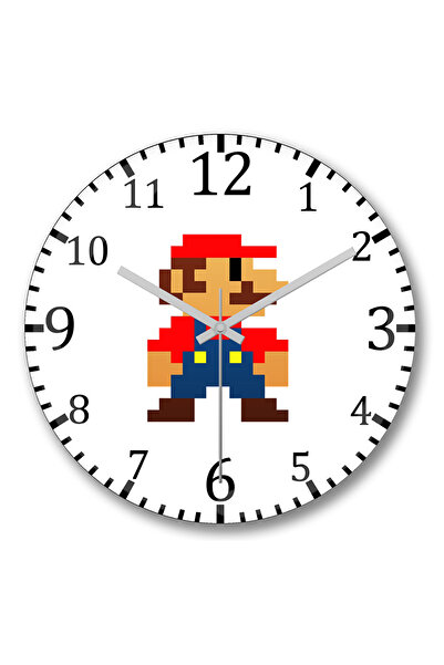 BASKI DÜNYASI ساعة حائط نينجا باغز من الزجاج الحقيقي المنحني