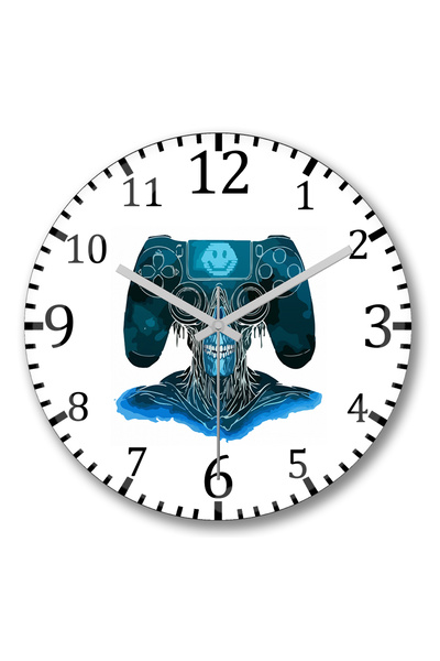 BASKI DÜNYASI Ceas de perete Alien PS din sticlă autentică bombată