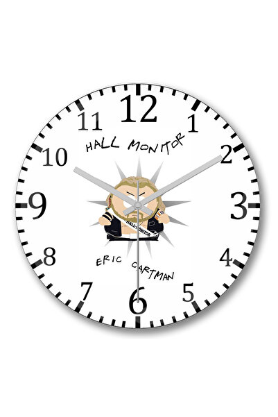 BASKI DÜNYASI ساعة حائط مراقبة القاعة من الزجاج الحقيقي المنحني