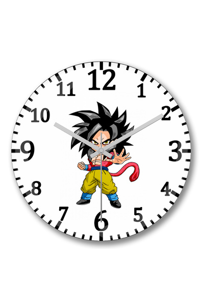 BASKI DÜNYASI ساعة حائط ميني جوكو سوبر ساياجين من الزجاج الحقيقي المنحني