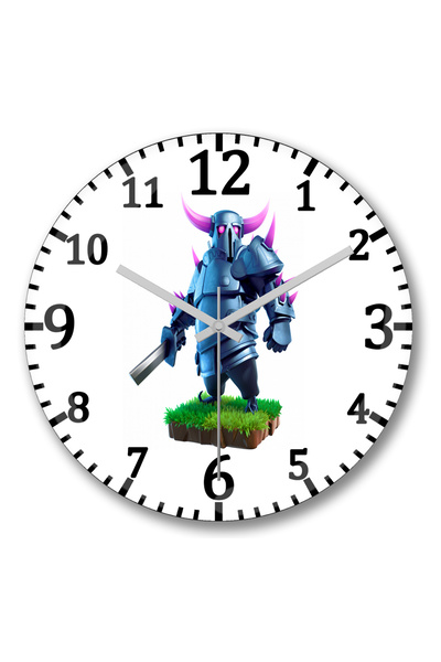 BASKI DÜNYASI ساعة حائط Pekka Mostruosa من الزجاج الحقيقي المنحني