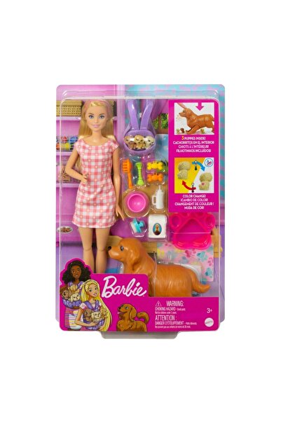 mattel Barbie ve Yeni Doğan Köpekleri Oyun Seti
