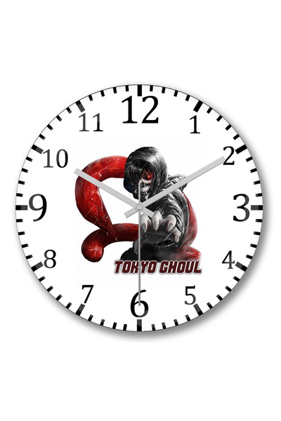 BASKI DÜNYASI Ceas de perete Tohyo Ghoul Anime Ken Kaneki din sticlă autentic...
