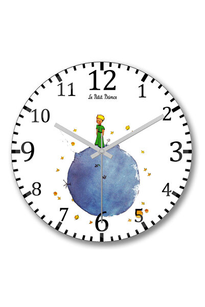 BASKI DÜNYASI Ceas de perete Micul Prinț2 din sticlă autentică bombată