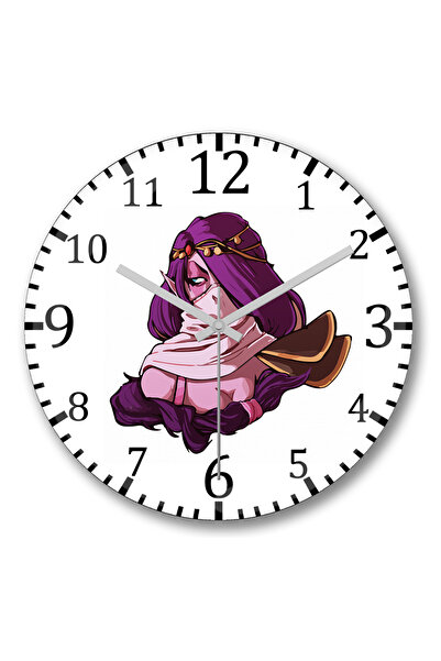 BASKI DÜNYASI Ceas de perete Dota Templar Assassin din sticlă autentică bombată