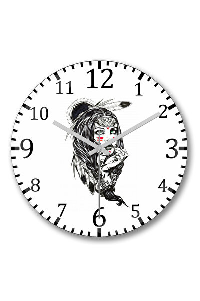 BASKI DÜNYASI Índia Kalakalu Ceas de perete Bombeli din sticlă autentică