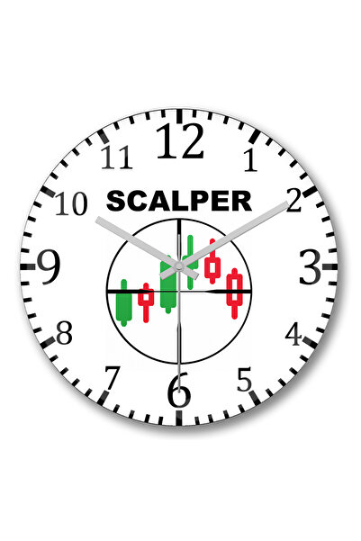 BASKI DÜNYASI ساعة حائط سكالبر من الزجاج الحقيقي المنحني