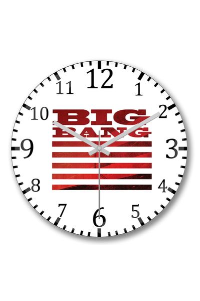 BASKI DÜNYASI Ceas de perete Bıgbang VIP 11 din sticlă autentică bombată
