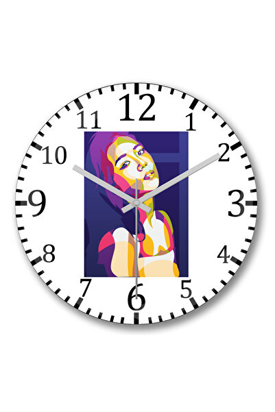 BASKI DÜNYASI Ceas de perete Jiso Blackpink din sticlă autentică bombată