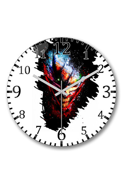 BASKI DÜNYASI Ceas de perete Coringa din sticlă autentică bombată