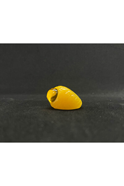 Kahkül shop Sarı Parlak Taş Detaylı Yüzük