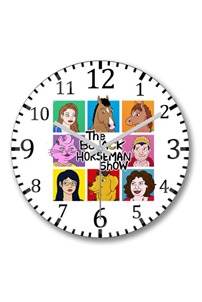 BASKI DÜNYASI Ceas de perete The Bojack Horseman Show din sticlă de verități ...