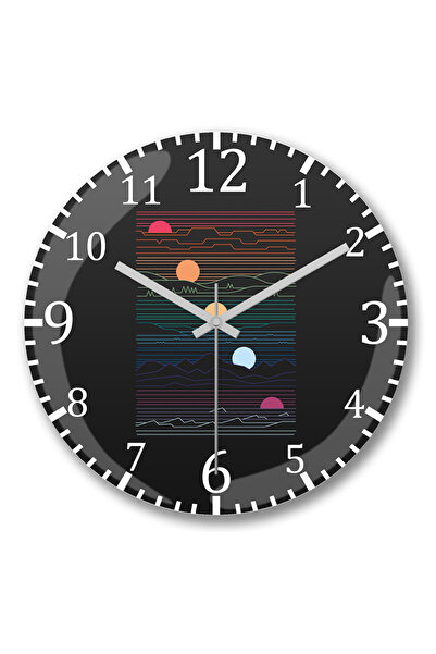 BASKI DÜNYASI Ceas de perete Many Lands Under One Sun din sticlă autentică bo...