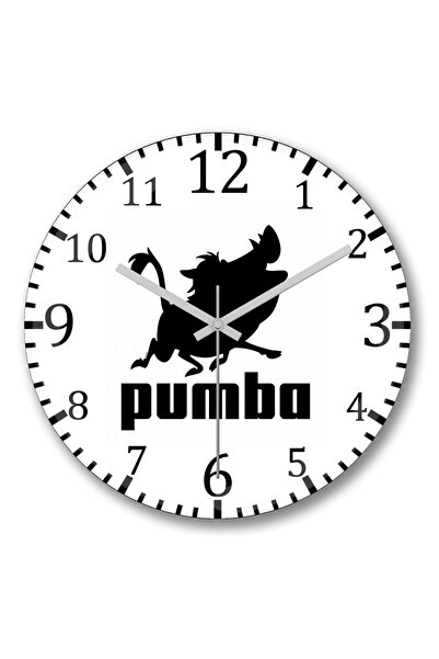 BASKI DÜNYASI ساعة حائط بومبا من الزجاج الطبيعي المنحني