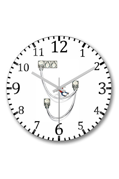 BASKI DÜNYASI Ceas de perete cu skateboard din sticlă autentică bombată